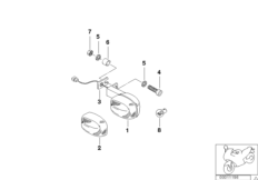 Lampa kierunkowskazu (63_0407) dla BMW F 650 ST 97 (0163,0168) USA
