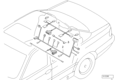Wiązka przewodów siedzenia tylnego (61_0131) dla BMW 7' E38 730iL Lim ECE