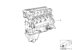 Zespół napędowy silnika (11_2184) dla BMW 5' E34 M5 3.6 Lim USA