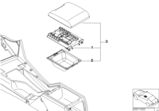 Ind. podłokietnik środkowy (91_0120) dla BMW 5' E39 525d Lim ECE