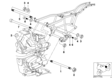 Zawieszenie silnika (46_0396) dla BMW R 1200 C Indep. 00 (0405,0433) ECE
