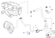 Sterowanie podciśnieniowe-silnik (11_2068) dla BMW 3' E46 318i Lim VNM