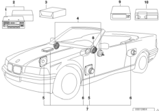 System audio ze zmieniarką CD (03_1243) dla BMW 3' E36 M3 Cab ECE
