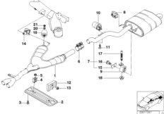 Układ wydechowy tylny (18_0241) dla BMW 5' E39 523i Lim PHL