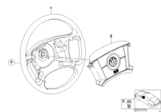 Kierownica z pod. pow. Smart (32_1224) dla BMW X5 E53 X5 3.0d SAV ECE