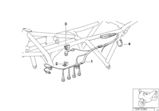 Wiązka przewodów silnika (61_2724) dla BMW K 100 RS 83 (0502,0503,0513) ECE
