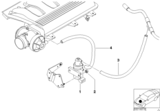 Sterowanie podciśnieniowe-AGR (11_2229) dla BMW 3' E46 320d Lim ECE