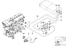 Zawór pompy węży wodnych (64_0676) dla BMW 5' E39 523i Tou ECE