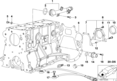Skrzynia korbowa cylind./Elementy dod. (11_2015) dla BMW 3' E46 318i Lim RUS