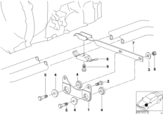Elementy zawieszenia rur wydech. (18_0321) dla BMW 3' E46 323i Tou USA