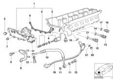 Głowica cylindrów-Vanos (11_1282) dla BMW 3' E36 325i Cou ECE