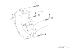 Skrzynia biegów, mocowanie (23_1407) dla BMW 5' E39 520i Lim ECE