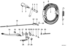 Hamulec tylnego koła (34_0912) dla BMW R68 ECE