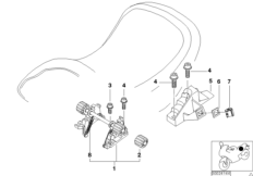 Elementy dod. siedzenia (52_1045) dla BMW R 1100 RT 96 (0413,0418) USA