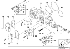 Głowica cylindrów-Vanos (11_6115) dla BMW 3' E36 M3 3.2 Cab ECE