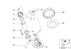Pompa paliwowa/Filtr paliwa (16_0421) dla BMW K 1200 GT 01 (0548,0558) USA