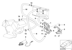 Zawór pompy węży wodnych (64_0621) dla BMW 7' E38 730i Lim ECE