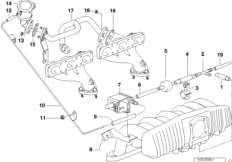 Sterowanie podciśnieniowe-pompa pow. (11_6092) dla BMW 3' E36 323i Cab USA