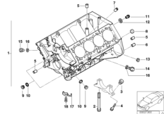 Blok silnika (11_2643) dla BMW 5' E39 M5 Lim ECE