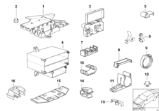 Various wiring connectors (61_4879) dla BMW 3' E36 318is Lim ECE