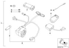 Autoalarm, jedn. podstawowa (65_0720) dla BMW F 650 97 (0166) USA