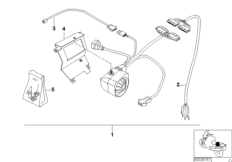 Autoalarm - elementy dod. (65_0531) dla BMW K 1200 LT 99 (0545,0555) ECE