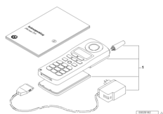Phone kit cmt 800 vip3 (03_3497) dla BMW 3' E36 M3 3.2 Cab USA