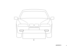 Kpl. lamp przeciwmgł. (03_2226) dla BMW 3' E36 318i Cab USA