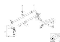 Instalacja wtryskowa/Zawór wtryskowy (13_0817) dla BMW 5' E39 M5 Lim ECE