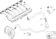 Sterowanie podciśnieniowe-silnik (11_2681) dla BMW 3' E46 323i 2.4 Lim THA