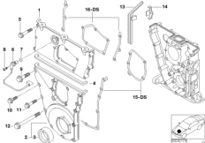 Obudowa skrzyni łańcuchowej (11_2683) dla BMW 3' E36 318i Lim ZA