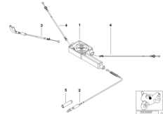 Linka cięgnowa/rozdzielacz linek (32_0812) dla BMW A61 (9251) ECE
