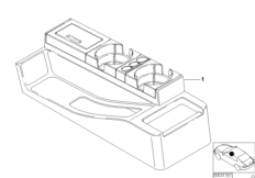 Console Valet and Cupholder (03_1720) dla BMW 3' E36 318i Lim USA