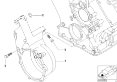 Skrzynia korbowa cylindr. wspor. prądn. (11_7592) dla BMW 7' E38 740d Lim ECE