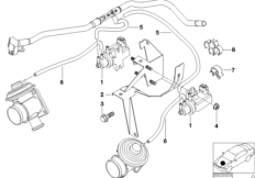 Sterowanie podciśnieniowe-AGR (11_2730) dla BMW 7' E38 740d Lim ECE