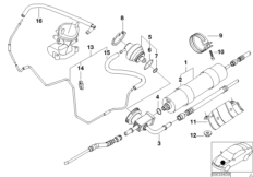 Filtr paliwa/Regulator ciśnienia (13_0819) dla BMW 5' E39 M5 Lim ECE