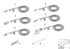 Kabel naprawczy pod. powietrznej (61_5804) dla BMW 7' E38 740i Lim ECE
