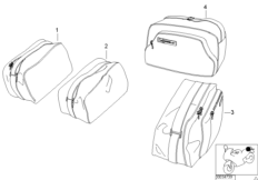 Torby wewn. Top Case / kufer boczny (46_0531) dla BMW K 1200 LT 99 (0545,0555) USA