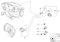 Sterowanie podciśnieniowe-silnik (11_2737) dla BMW 3' E36 316i 1.9 Com ECE