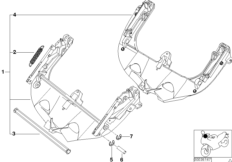 Regulator szyby mechaniczny (46_0533) dla BMW R 850 RT 96 (0412) ECE