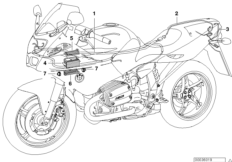 Wiązka przewodów (61_1224) dla BMW R 1100 S 98 (0422,0432) USA