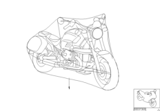 Pokrowiec na motocykl (77_0411) dla BMW R 850 C 99 (0421) ECE