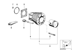 Cylinder zespolony (11_1728) dla BMW R 80 RT ECE