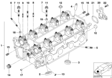 Głowica cylindrowa (11_2650) dla BMW 5' E39 M5 Lim USA