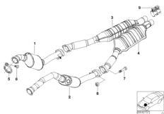 Katalizator Diesel (18_0386) dla BMW 7' E38 740d Lim ECE