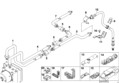 Przewód hamulcowy tylny DSC (34_0776) dla BMW 3' E46 330Ci Cou ECE