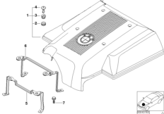 Akustyka silnika (11_2822) dla BMW X5 E53 X5 4.4i SAV USA