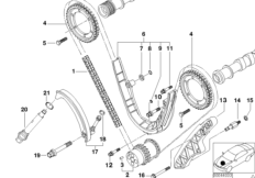 Mechanizm ster.-łańcuch sterujący dolny (11_2660) dla BMW 5' E39 M5 Lim USA
