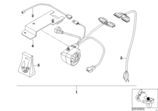 Autoalarm - elementy dod. (65_0565) dla BMW K 1100 LT (0526, 0536) USA