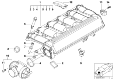 Instalacja ssąca AGR (11_7580) dla BMW 7' E38 730d Lim ECE